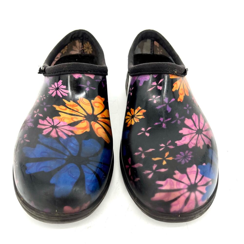 Sloggers Waterproof Rubber Gardening Shoes Boots Floral Women's 9